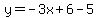 y=-3x%2B6-5