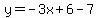 y=-3x%2B6-7