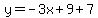y=-3x%2B9%2B7