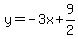 y=-3x%2B9%2F2