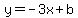 y=-3x%2Bb