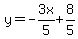 y=-3x%2F5%2B8%2F5