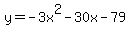 y=-3x%5E2-30x-79