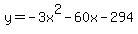 y=-3x%5E2-60x-294
