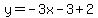 y=-3x-3%2B2