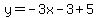 y=-3x-3%2B5