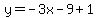 y=-3x-9%2B1