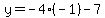 y=-4%28-1%29-7