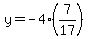 y=-4%287%2F17%29