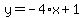 y=-4%2Ax%2B1