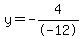 y=-4%2F-12