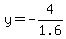 y=-4%2F1.6