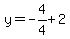 y=-4%2F4%2B2
