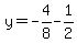 y=-4%2F8-1%2F2