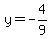 y=-4%2F9
