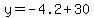 y=-4.2%2B30