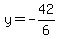 y=-42%2F6