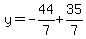 y=-44%2F7%2B35%2F7