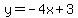 y=-4x%2B3