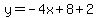 y=-4x%2B8%2B2