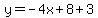 y=-4x%2B8%2B3