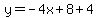 y=-4x%2B8%2B4