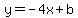 y=-4x%2Bb+
