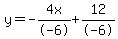 y=-4x%2F-6%2B12%2F-6
