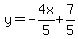 y=-4x%2F5%2B7%2F5