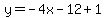 y=-4x-12%2B1
