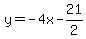 y=-4x-21%2F2