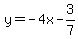 y=-4x-3%2F7