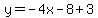 y=-4x-8%2B3