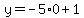 y=-5%2A0%2B1+