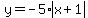 y=-5%2Aabs%28x%2B1%29