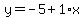 y=-5%2B1%2Ax