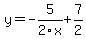 y=-5%2F2x%2B7%2F2