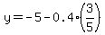 y=-5-0.4%283%2F5%29