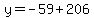 y=-59%2B206