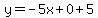 y=-5x%2B0%2B5