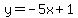 y=-5x%2B1