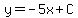 y=-5x%2BC