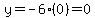 y=-6%280%29=0