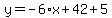 y=-6%2Ax%2B42%2B5