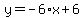 y=-6%2Ax%2B6