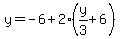 y=-6%2B2%28y%2F3%2B6%29