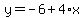 y=-6%2B4%2Ax