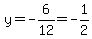 y=-6%2F12=-1%2F2