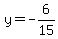 y=-6%2F15