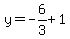 y=-6%2F3%2B1